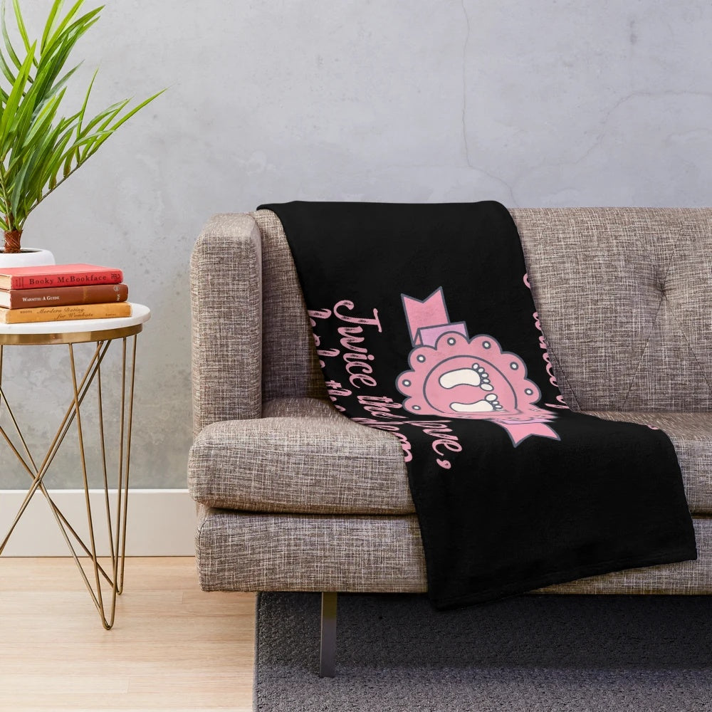 Plush blanket with quote "Best Mom in the History of Ever
