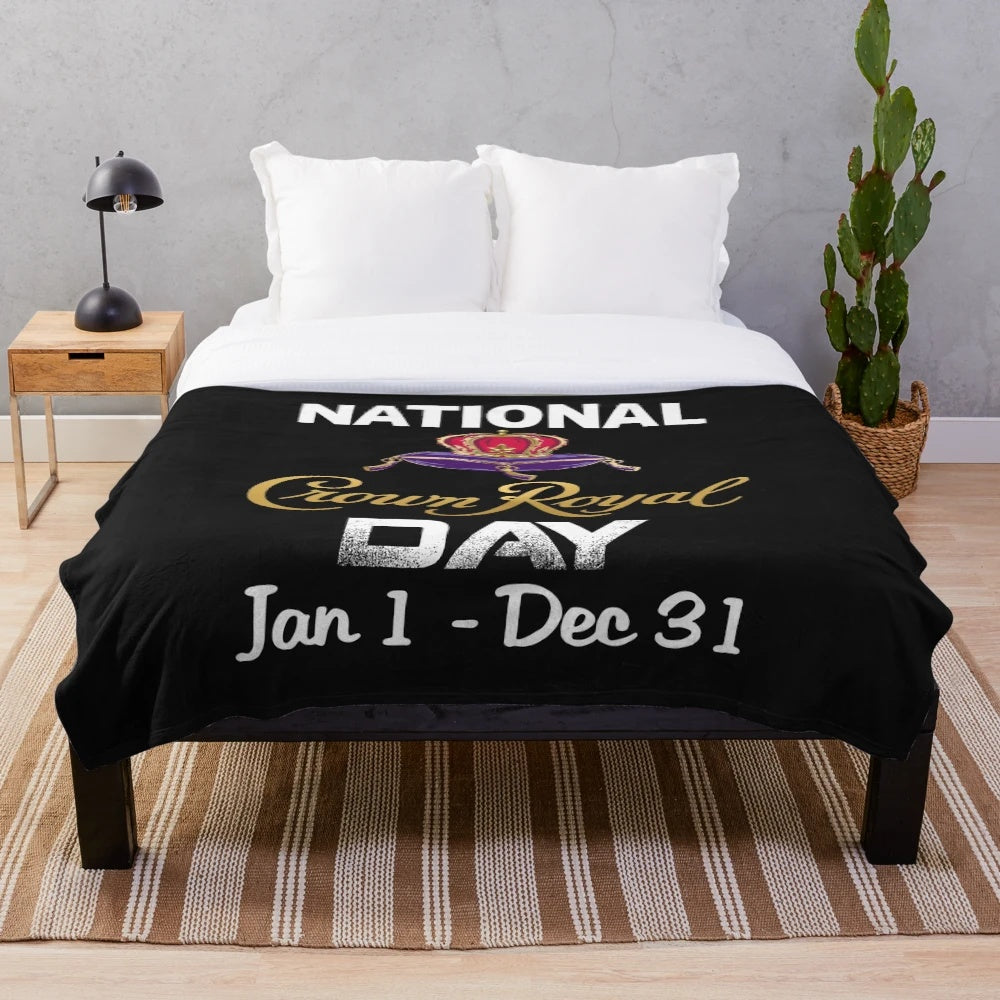 Crown Royal Inspired Plush Blanket