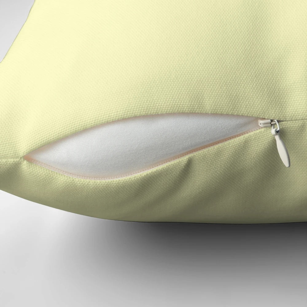 A colorful non-binary pride flag-inspired pillow featuring a whimsical frog design