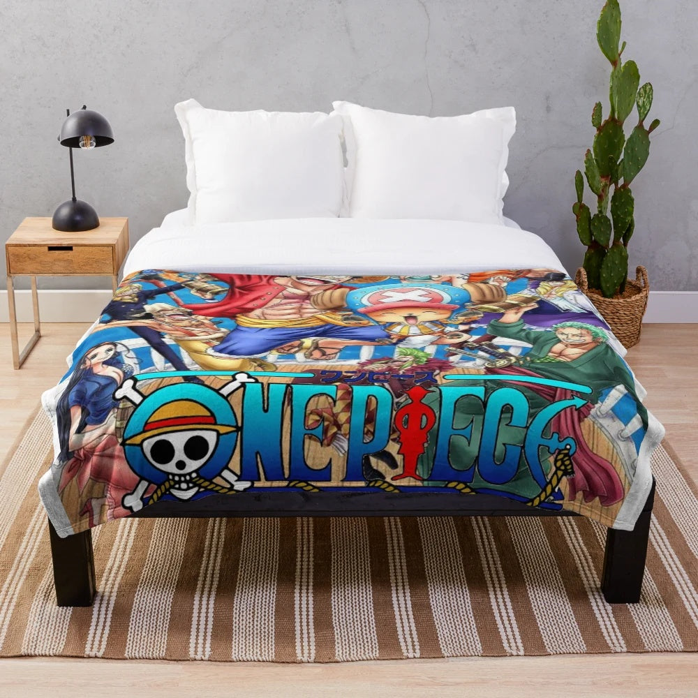 One Piece Characters Plush Blanket