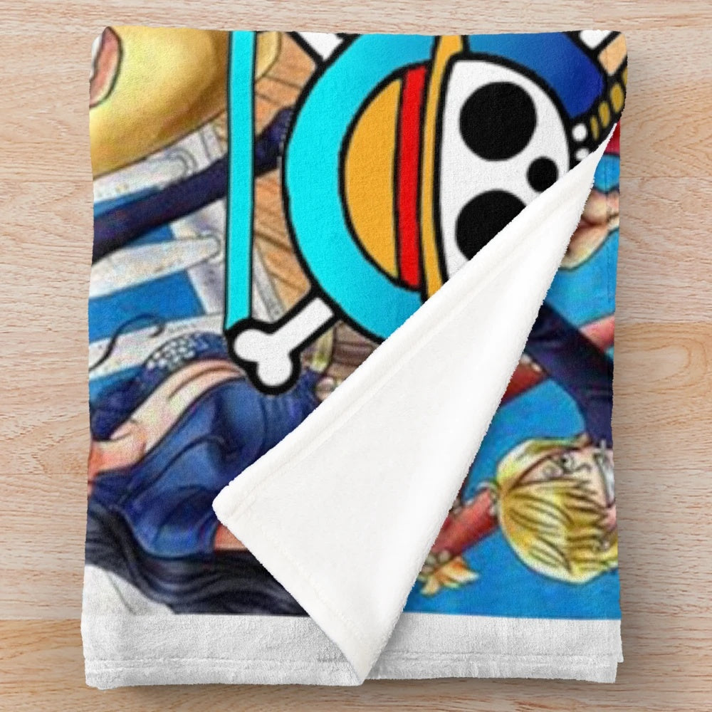 One Piece Characters Plush Blanket