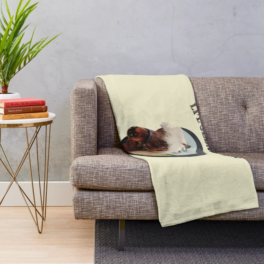 Lil' Sebastian Plush Blanket, a tribute to the beloved Parks and Recreation character