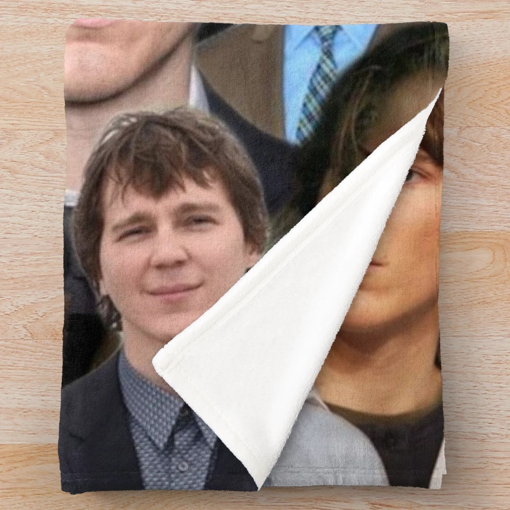 Paul Dano photo collage plush blanket