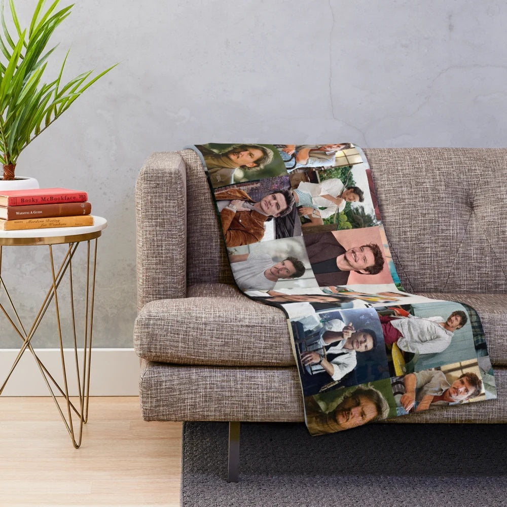 Pedro Pascal Plush Blanket featuring the talented actor