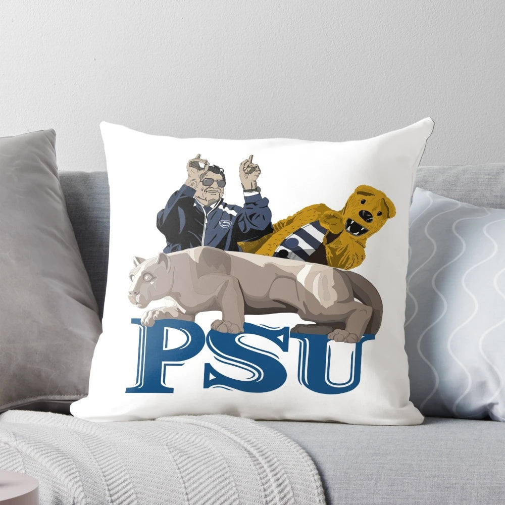 Penn State Nittany Lion Pillow Featuring University Greats