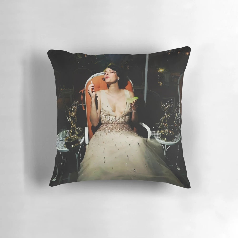 A plush pillow featuring Phoebe Waller-Bridge, the creator and star of the award-winning series Fleabag, celebrating her Emmys victory.