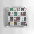 Pillow featuring portraits of 24 influential women in science and STEM fields