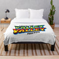 Puro 956 inspired plush blanket featuring valley culture and community spirit