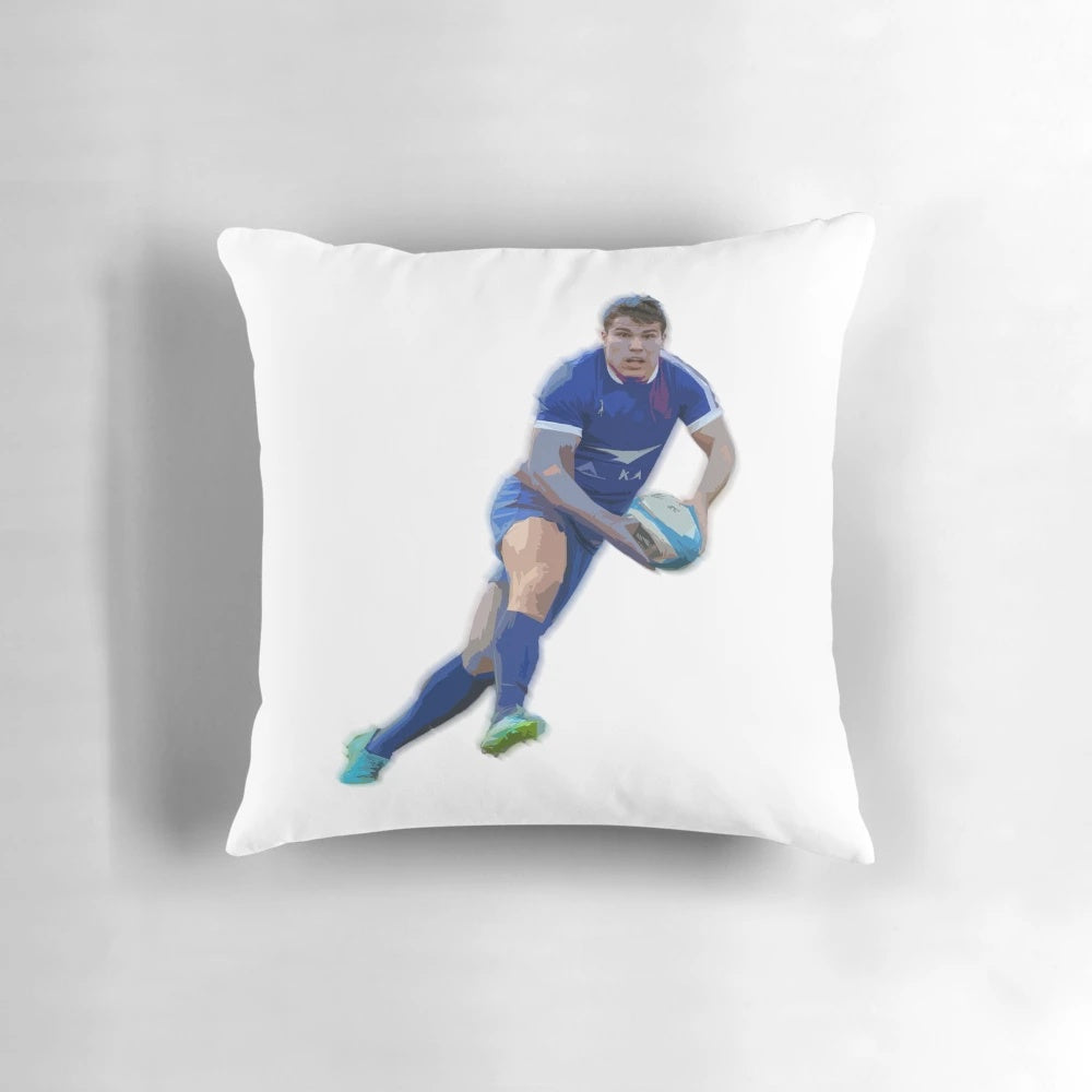 Rugby-themed Antoine Dupont Pillow for sports enthusiasts