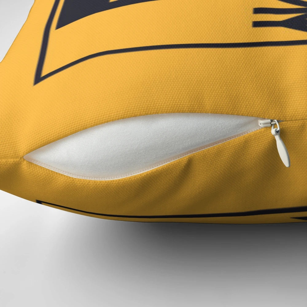 Scottish railway-inspired pillow with British Rail and ScotRail Highland Rail logos