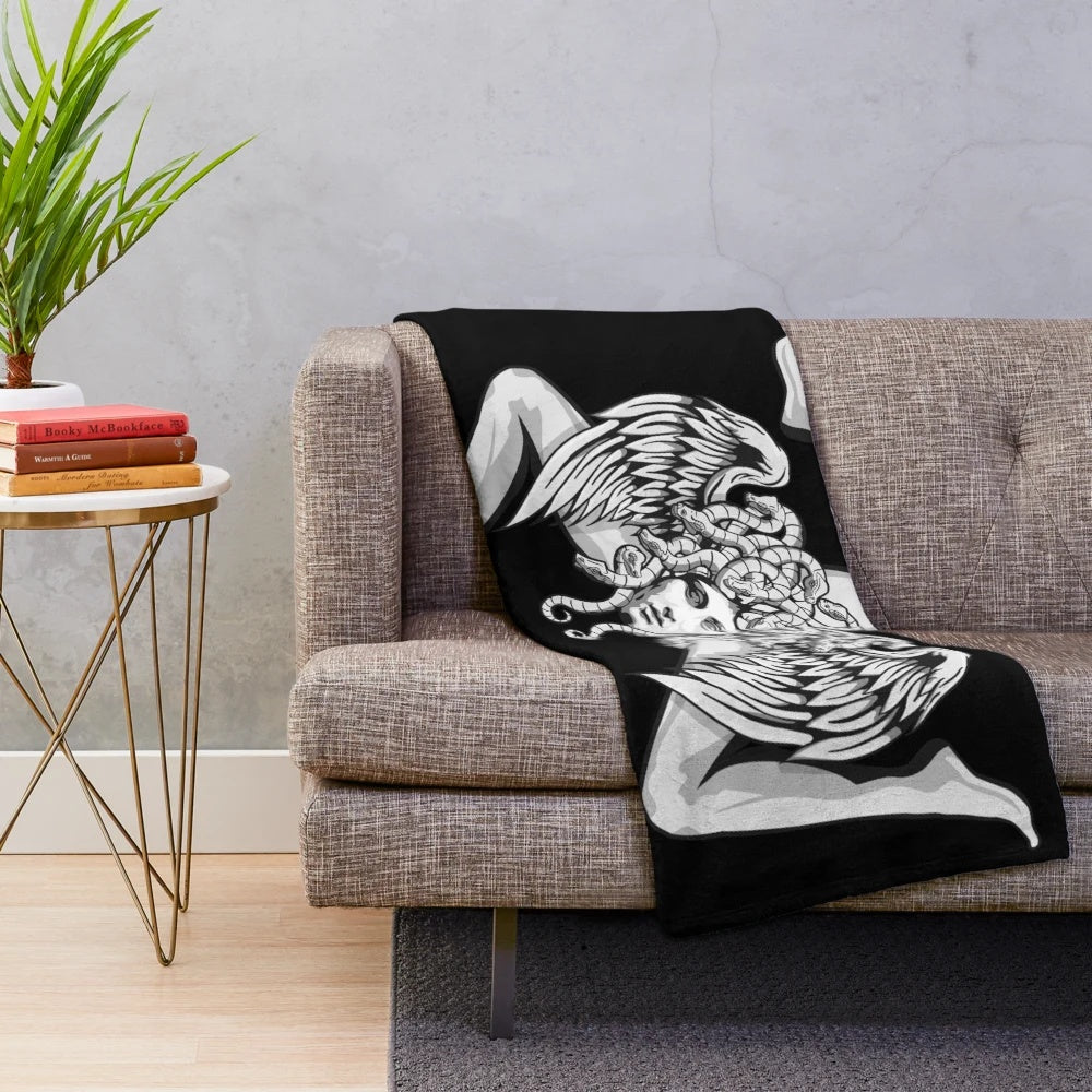 Sicilian Pride Trinacria Plush Blanket