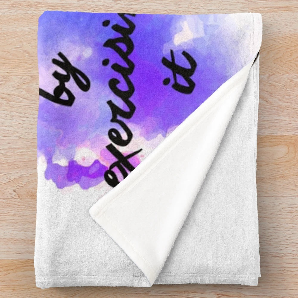 Plush blanket featuring Spanish civil rights leader Clara Campoamor