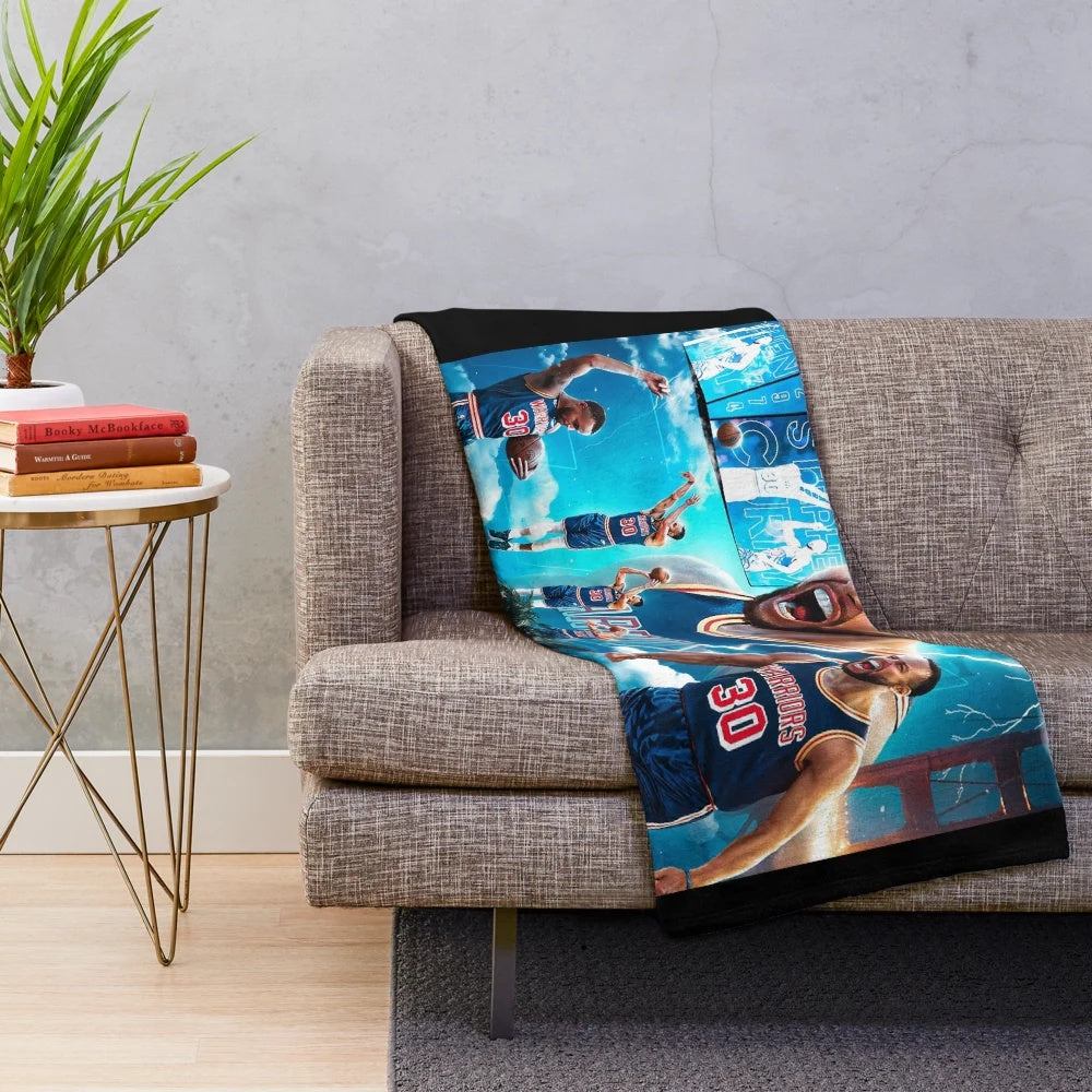Stephen Curry 3-Point Leader Plush Blanket