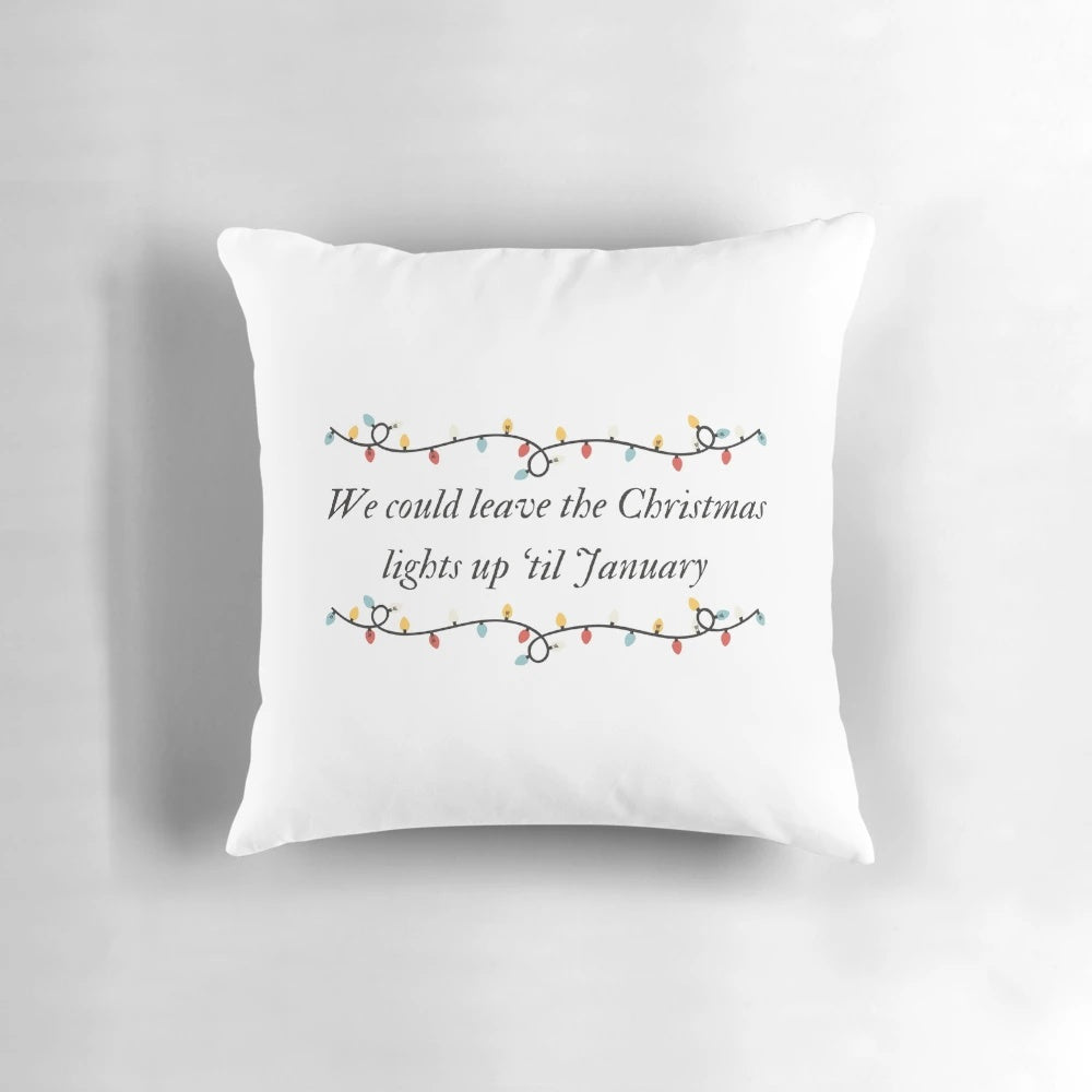 Taylor Swift-inspired Folklore Christmas Pillow
