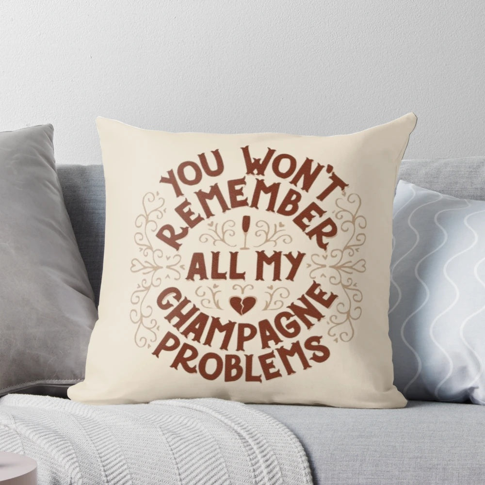 Taylor Swift "Champagne Problems" Pillow