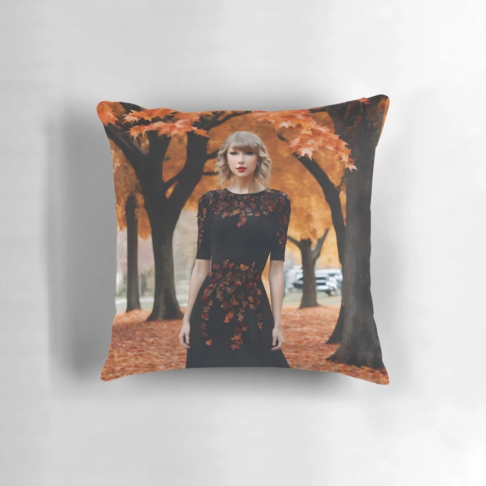 Taylor Swift" The Fall Collection Pillow - Stylish Home Decor for Swifties