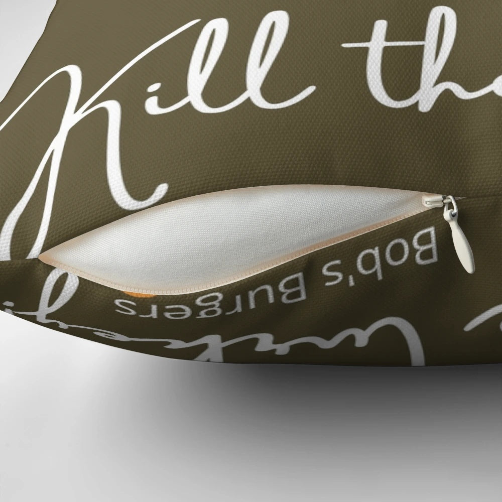 Bob's Burgers Thanksgiving Song Pillow featuring a cozy, festive design