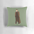 Officially licensed "Doctor Who" 10th Doctor pillow featuring the likeness of actor David Tennant