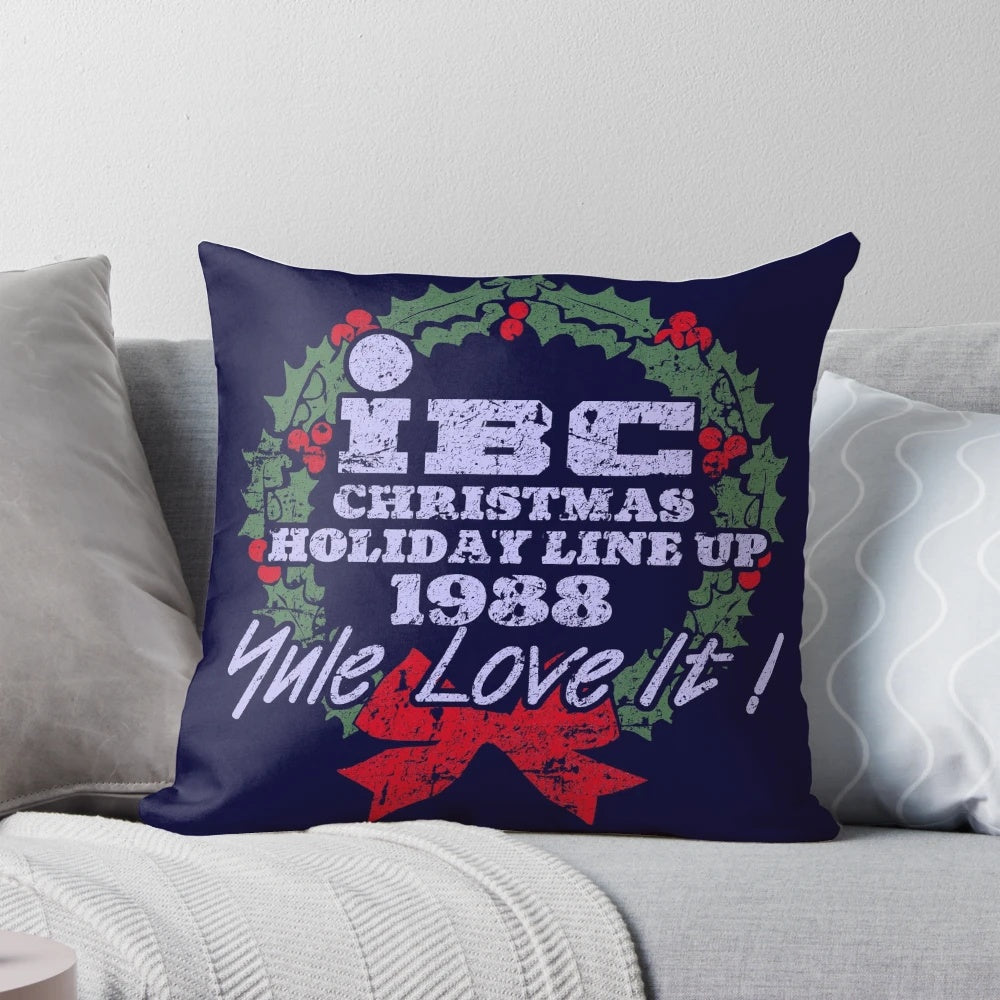 IBC's Scrooged Christmas Pillow featuring Bill Murray