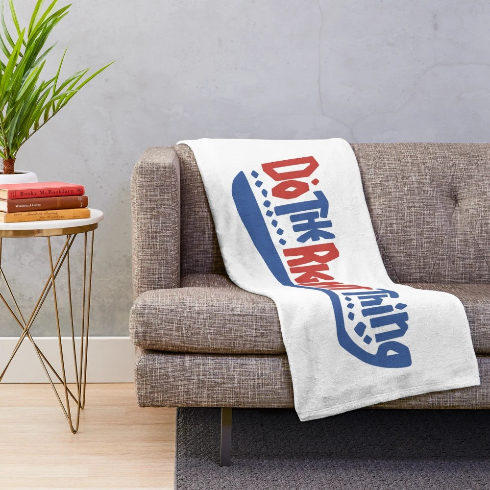 Do the Right Thing" Plush Blanket featuring Spike Lee's iconic 90s film