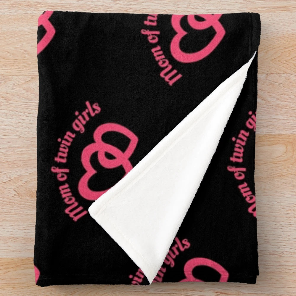 Plush blanket with "Best Mom In The History Of Ever" design