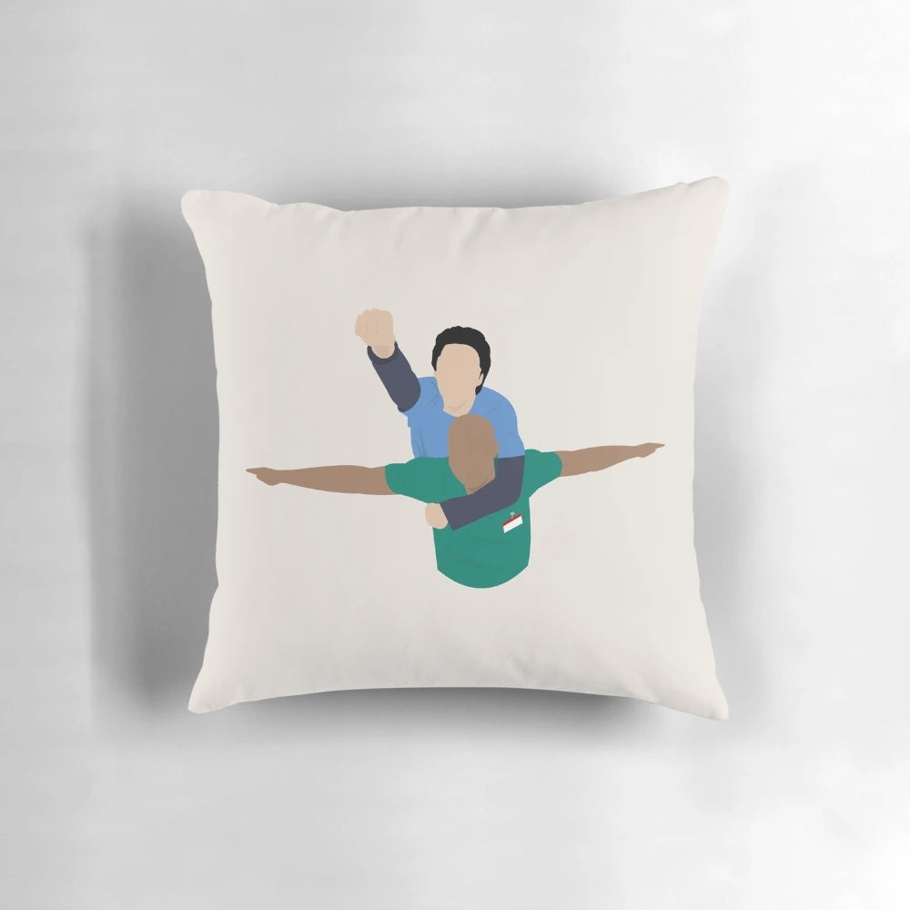 Scrubs Eagle Pillow featuring the iconic eagle image from the popular medical comedy TV series