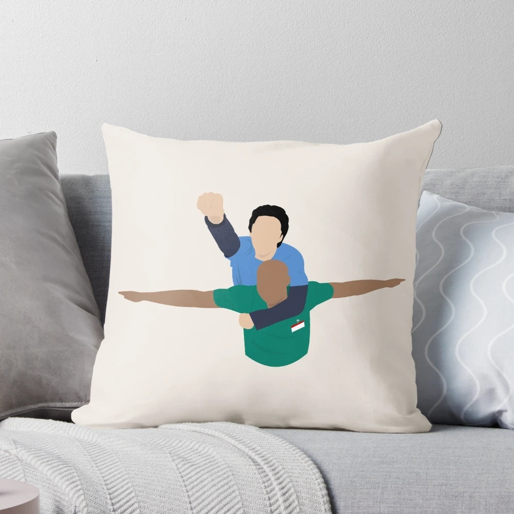 Scrubs Eagle Pillow featuring the iconic eagle image from the popular medical comedy TV series