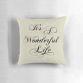 A cozy and nostalgic pillow featuring the beloved characters from the classic Christmas film, "It's a Wonderful Life".