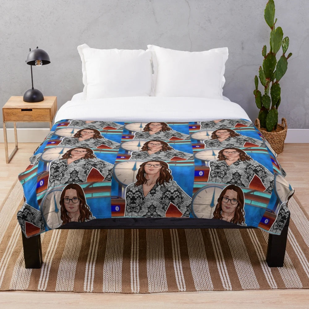 Susie Dent Countdown TV personality plush blanket