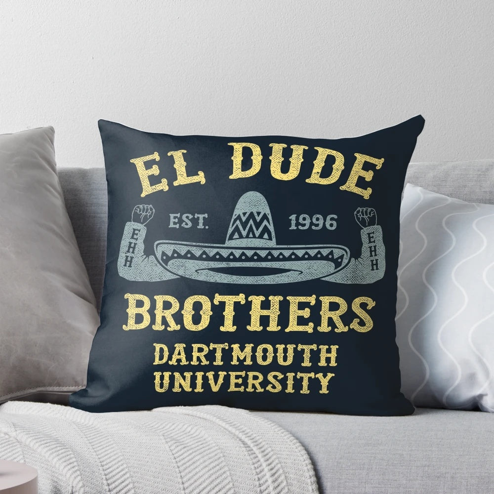 Peep Show El Dude Brothers Pillow featuring Mark Corrigan and Jez