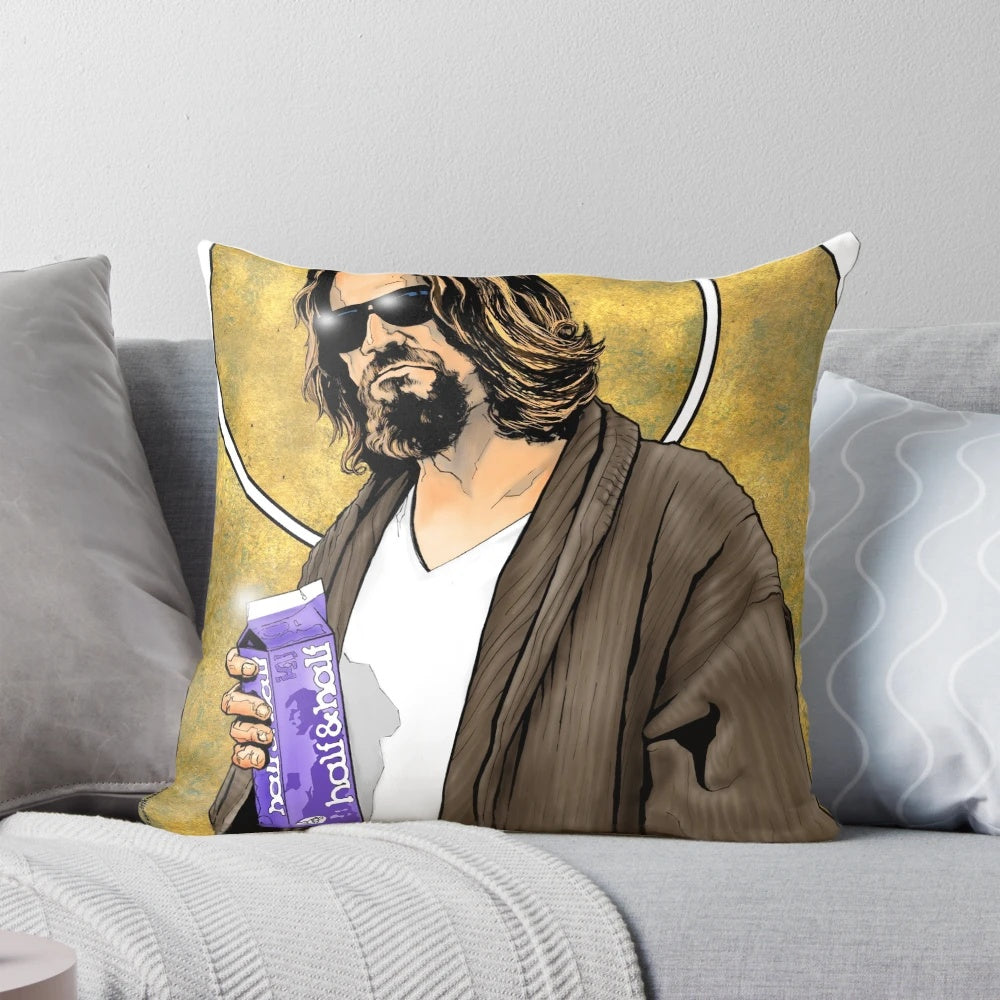 The Dude Big Lebowski Poster Pillow featuring Jeff Bridges as The Dude