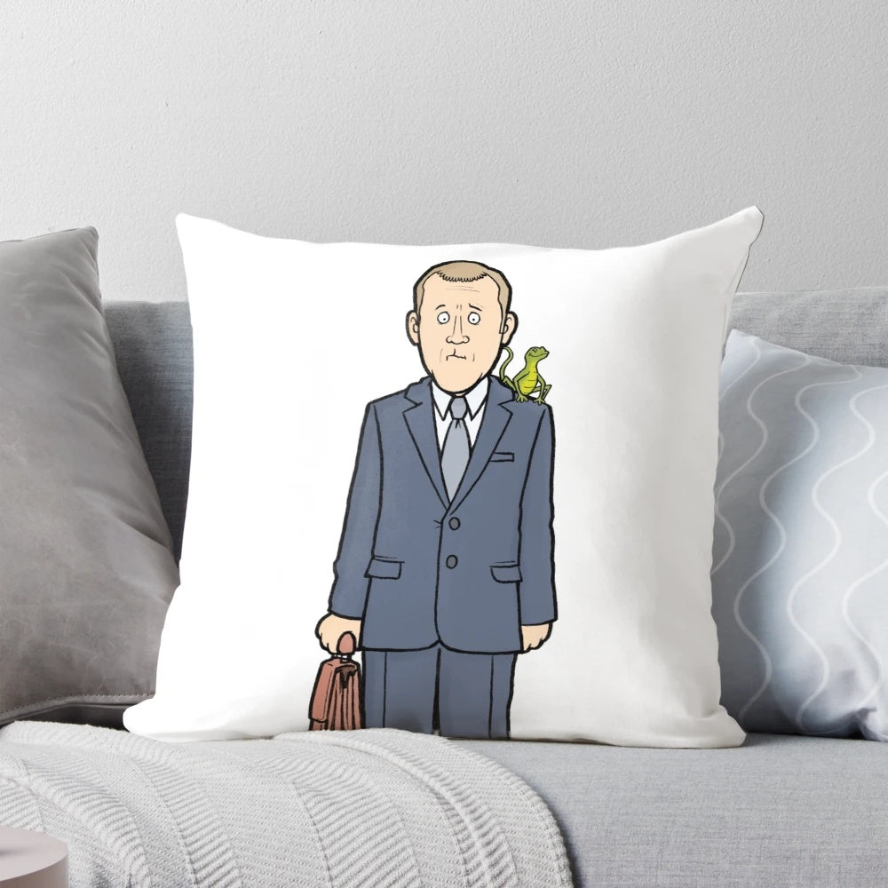 Richard Poole Death in Paradise Pillow - Featuring the Character from the Popular British TV Series