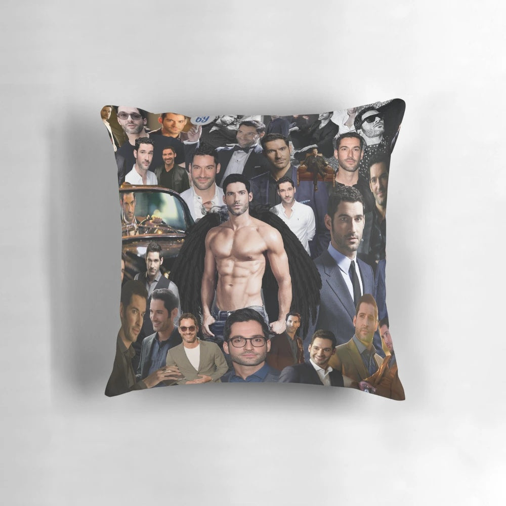 Tom Ellis as Lucifer Morningstar on Pillow