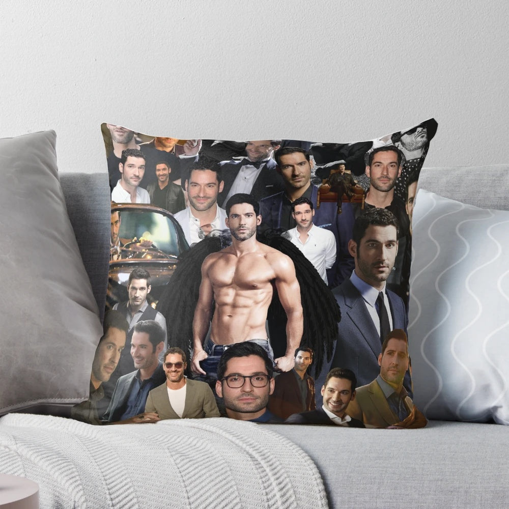 Tom Ellis as Lucifer Morningstar on Pillow