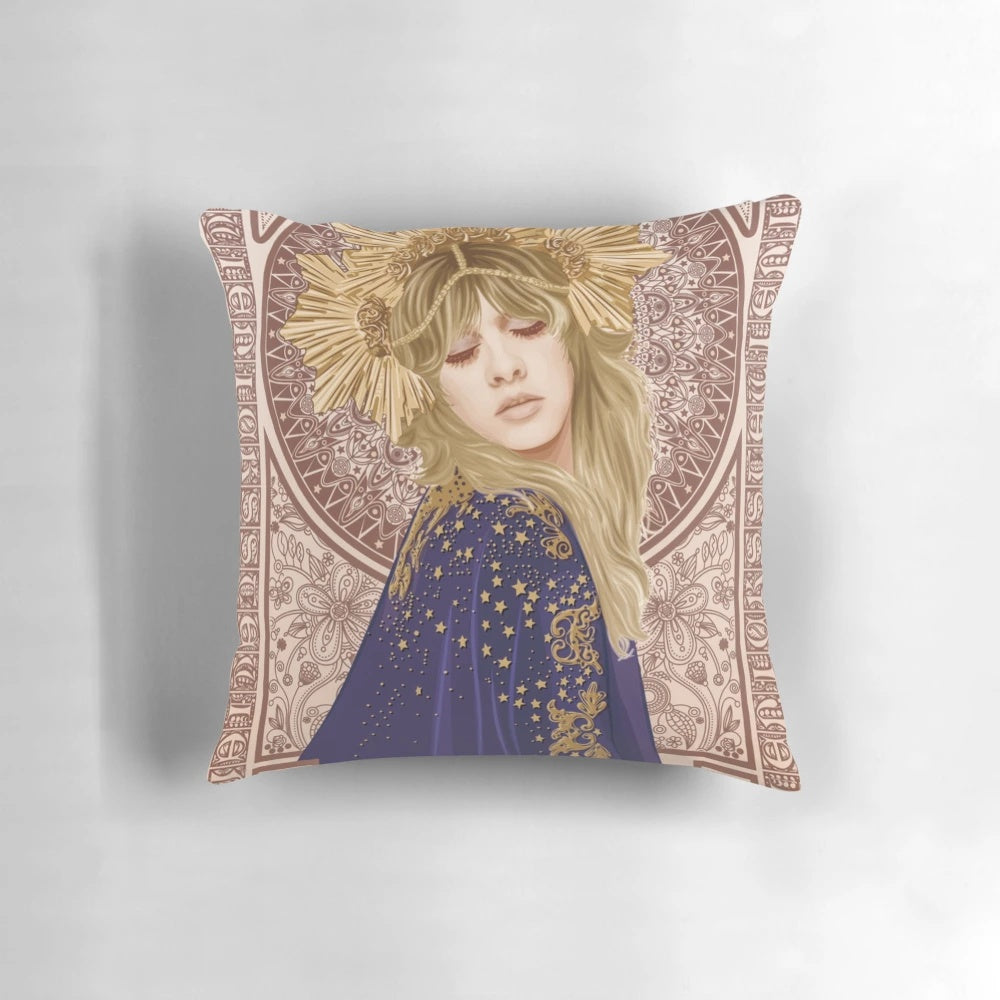 Stevie Nicks Fleetwood Mac Themed Pillow