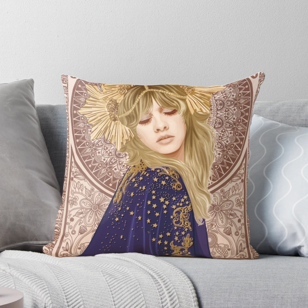 Stevie Nicks Fleetwood Mac Themed Pillow