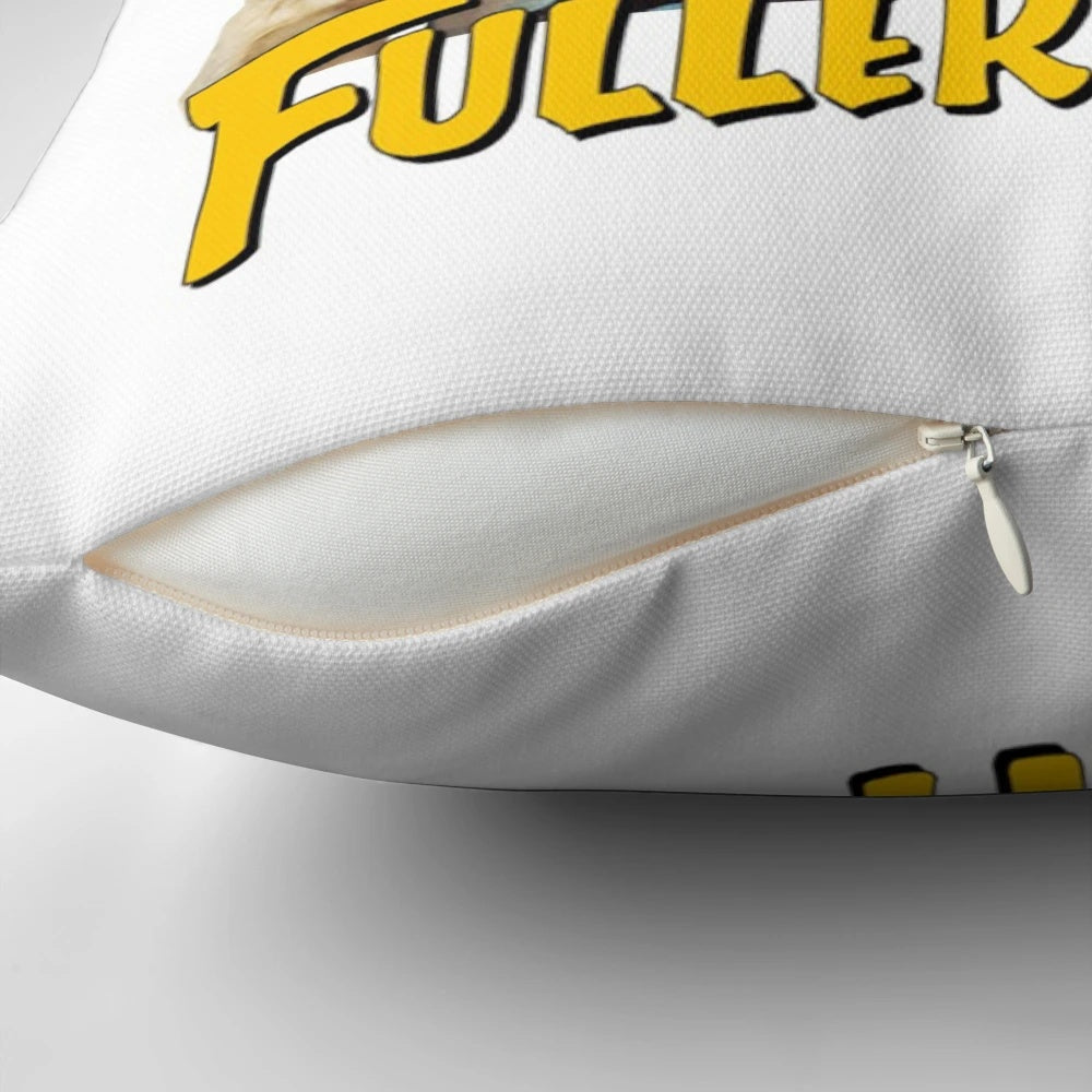Fuller House cast themed pillow with character names and show logo