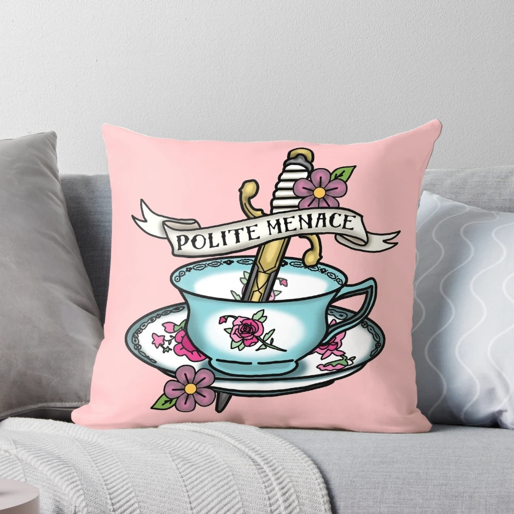 Decorative pillow featuring the gay pirates from the hit TV show "Our Flag Means Death