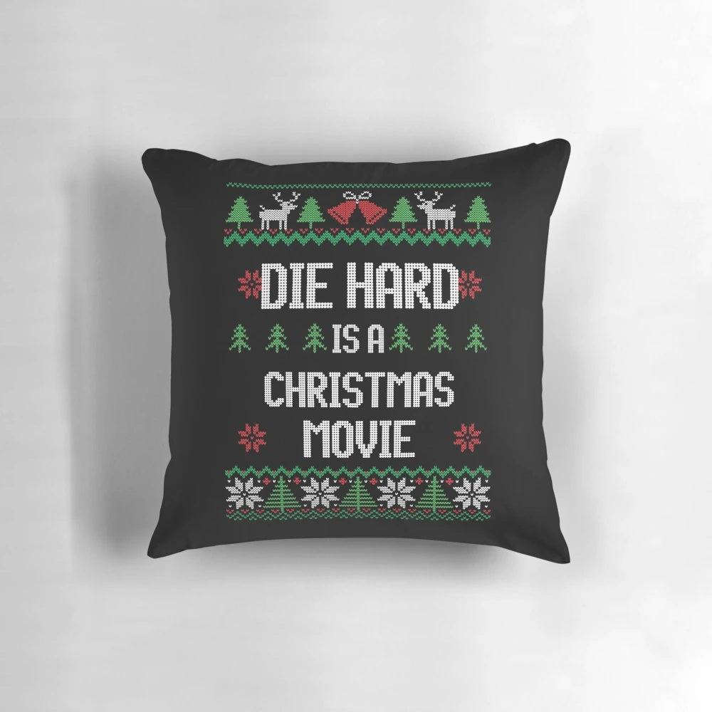 Die Hard Christmas Movie Throw Pillow