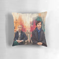 Watson and Sherlock Pillow featuring the iconic detective duo from the BBC Sherlock series