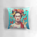 Frida Kahlo Inspired Decorative Pillow with Colorful Artwork