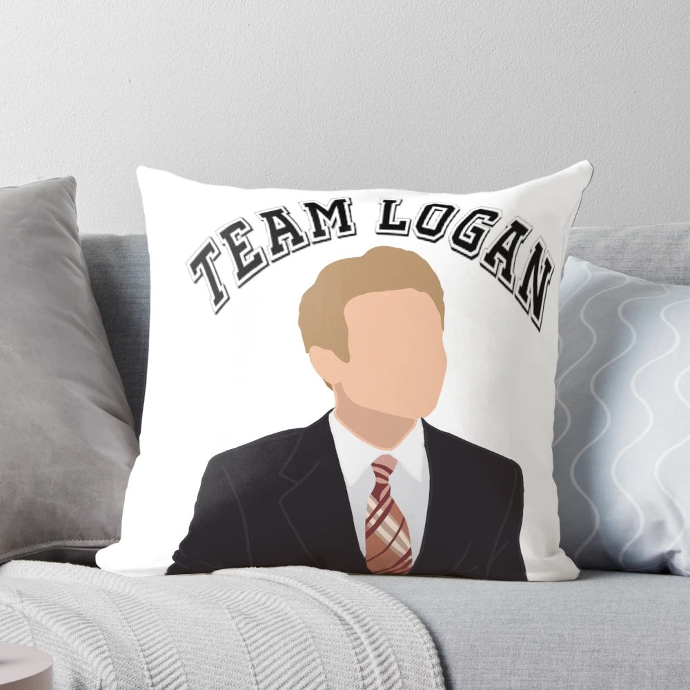 Decorative pillow featuring the Team Logan design from the Gilmore Girls TV series