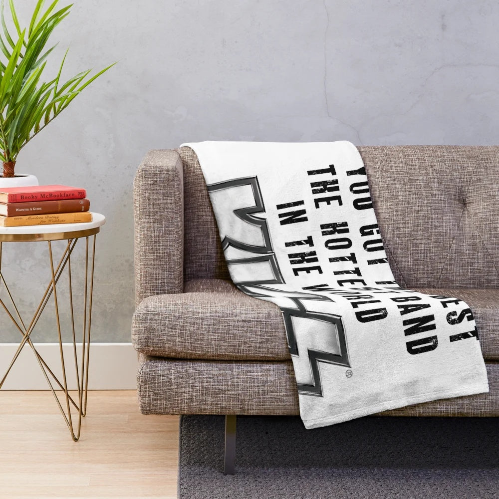 KISS Plush Blanket featuring the iconic KISS band logo