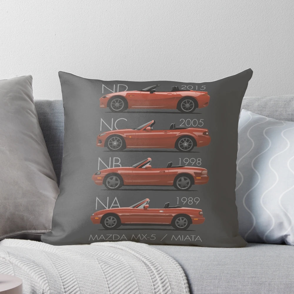 Mazda MX-5 Miata Roadster Evolution Pillow