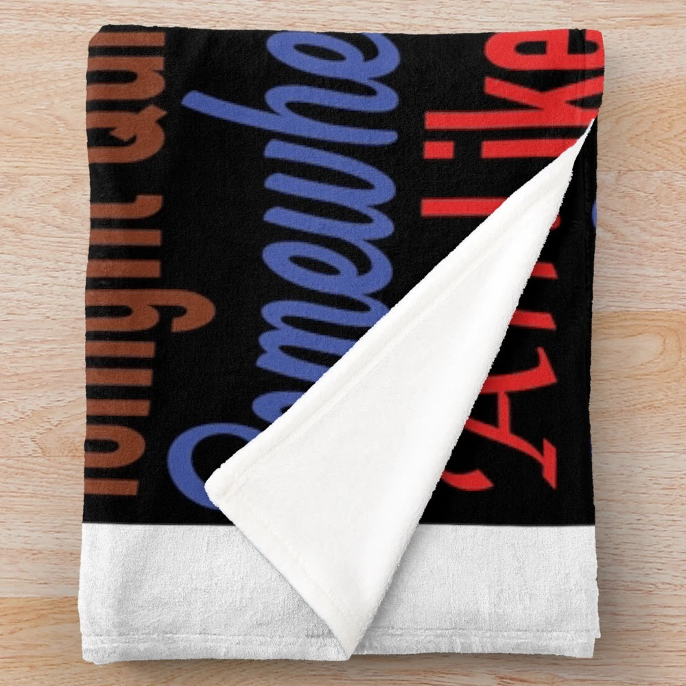 West Side Story-inspired plush blanket featuring song titles