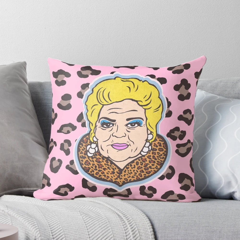 Pat Butcher Inspired Drag Queen Pillow