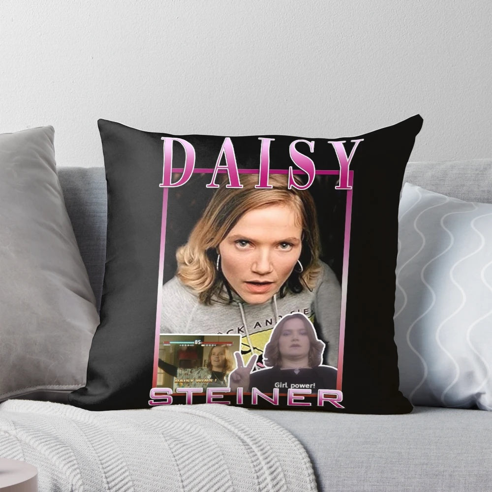 Daisy Steiner Spaced Tribute Pillow featuring the beloved character from the British TV comedy series