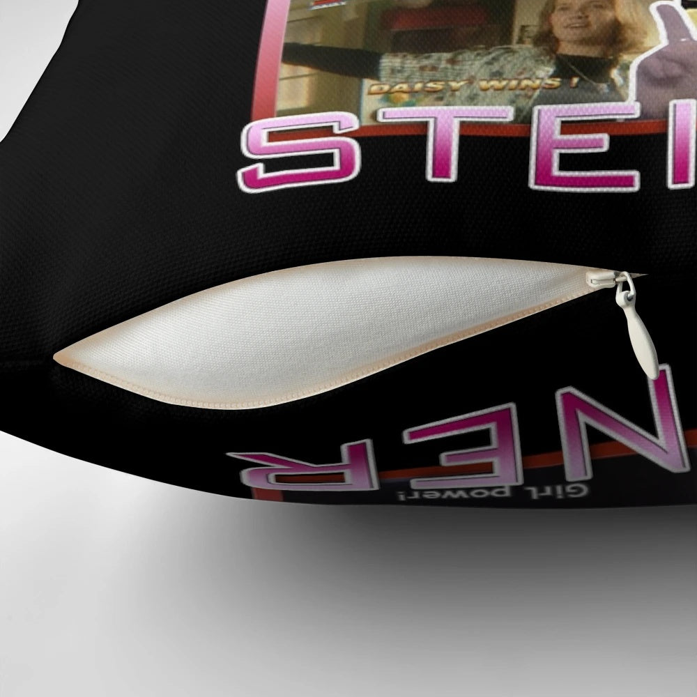 Daisy Steiner Spaced Tribute Pillow featuring the beloved character from the British TV comedy series