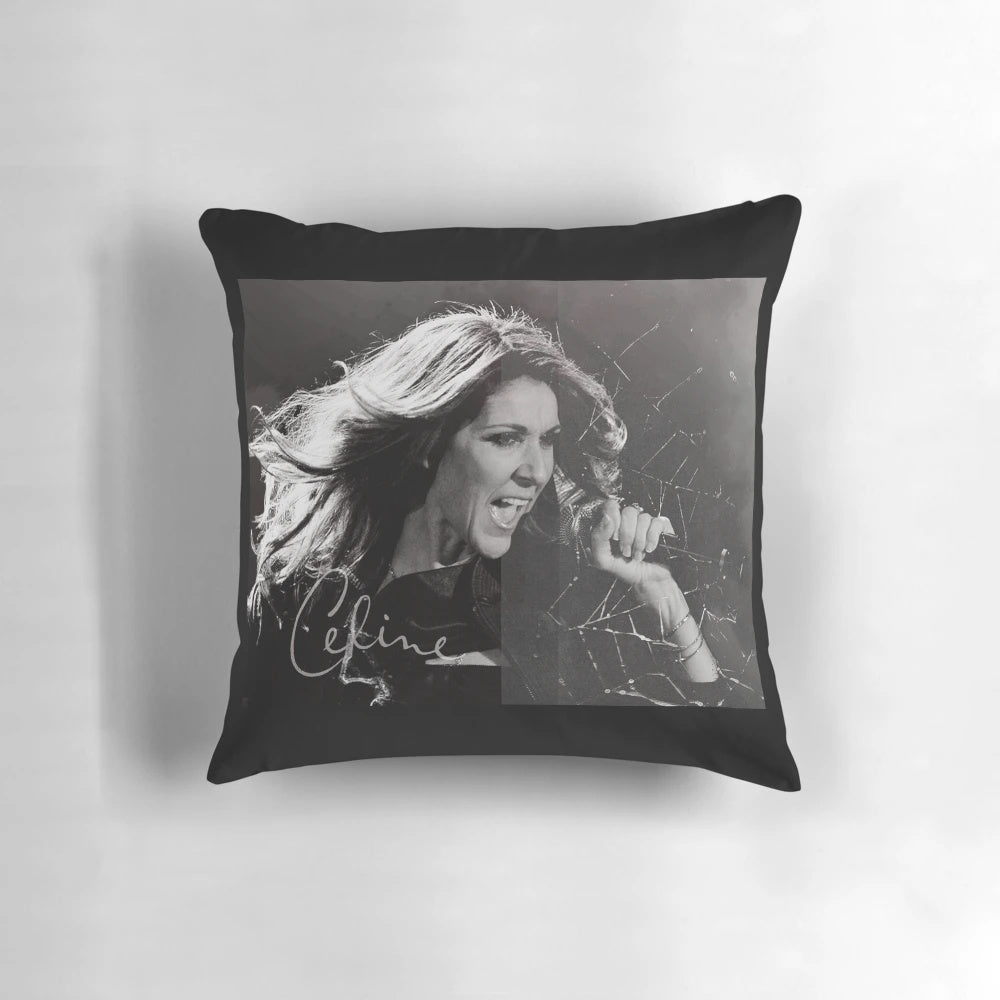 Celine Dion Pillow with her Elegant Portrait