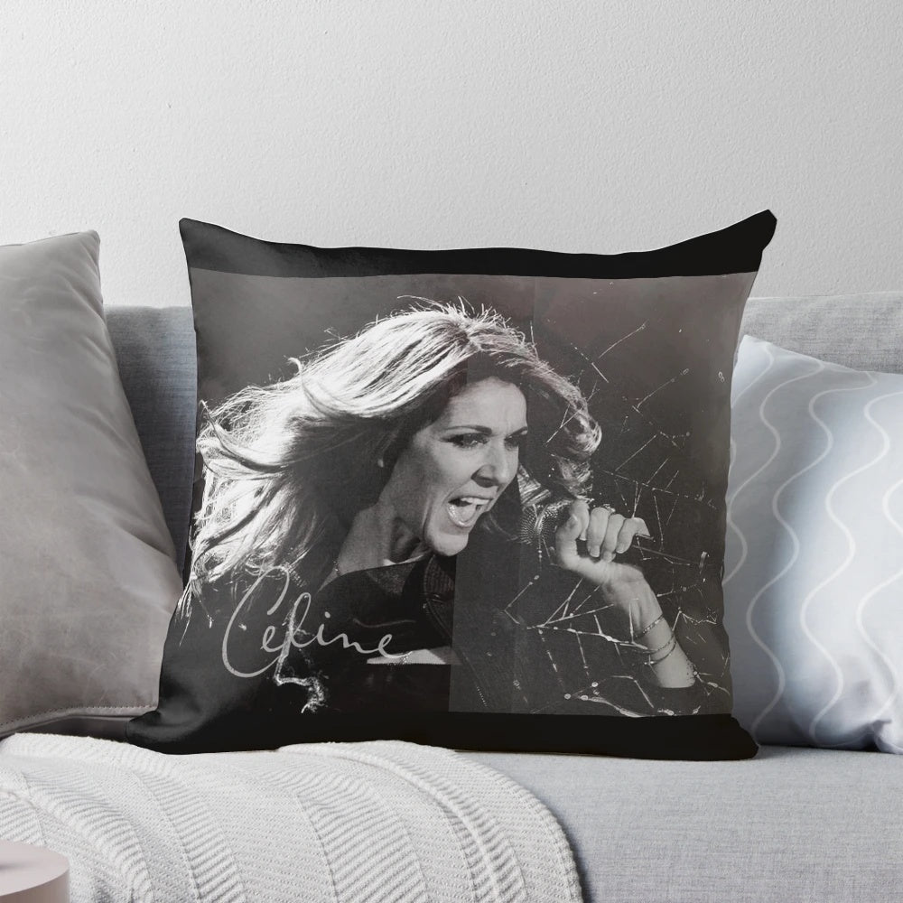 Celine Dion Pillow with her Elegant Portrait